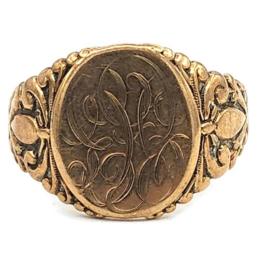 Yellow Gold Ring - Men's