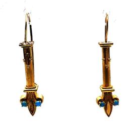 Yellow Gold Earring