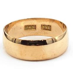 Yellow Gold Men's Wedding Bands