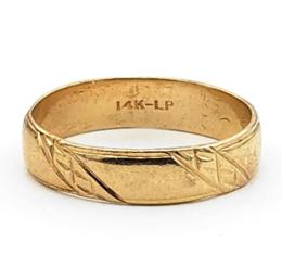 Yellow Gold Men's Wedding Bands