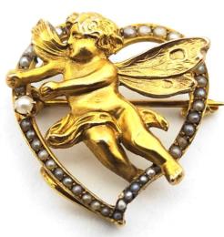 Yellow Gold Pin