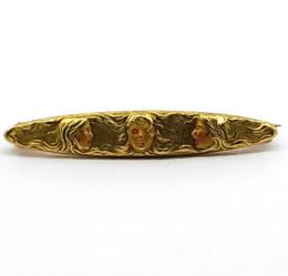 Yellow Gold Pin