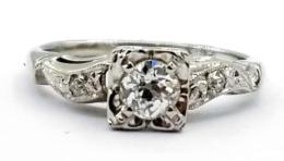 White Gold Ring - Women's