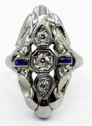 White Gold Ring - Women's