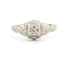 White Gold Ring - Women's