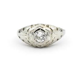 White Gold Ring - Women's