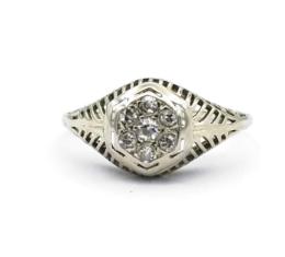 White Gold Ring - Women's