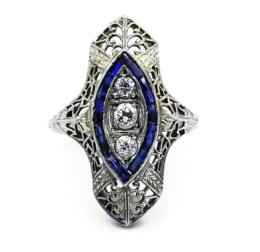 White Gold Ring - Women's