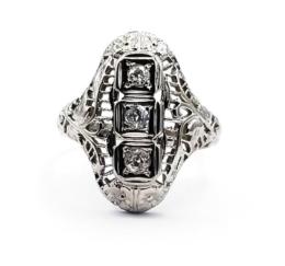 White Gold Ring - Women's