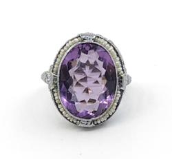 White Gold Ring - Women's