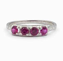 White Gold Ring - Women's