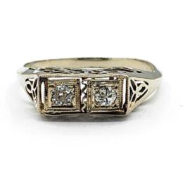 White Gold Ring - Women's
