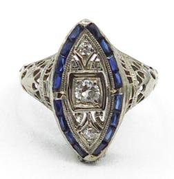 White Gold Ring - Women's