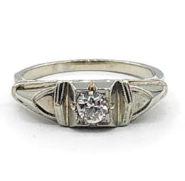 White Gold Ring - Women's