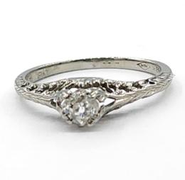 White Gold Ring - Women's