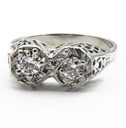 White Gold Ring - Women's