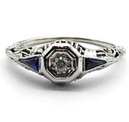 White Gold Ring - Women's