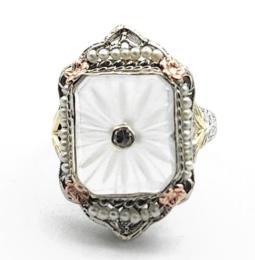 White Gold Ring - Women's