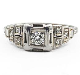 White Gold Ring - Women's