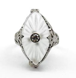 White Gold Ring - Women's