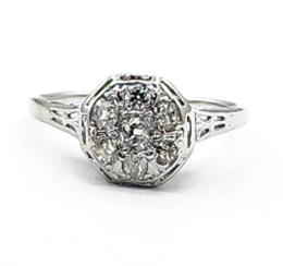 White Gold Ring - Women's