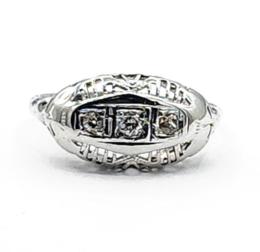 White Gold Ring - Women's