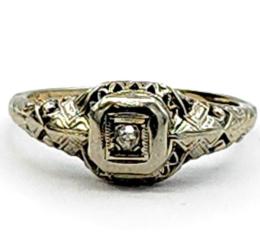 White Gold Ring - Women's