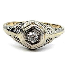 White Gold Ring - Women's