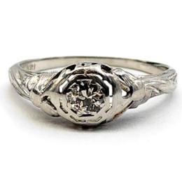 White Gold Ring - Women's