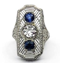 White Gold Ring - Women's