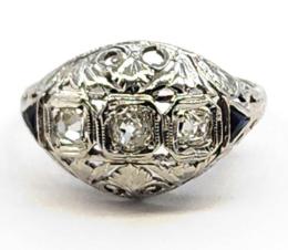 White Gold Ring - Women's