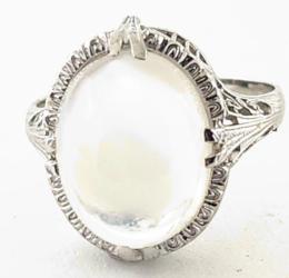 White Gold Ring - Women's