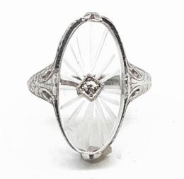White Gold Ring - Women's