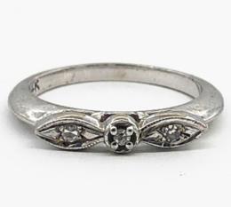 White Gold Ring - Women's
