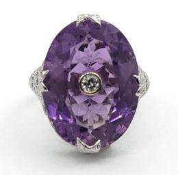 White Gold Ring - Women's