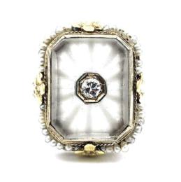 White Gold Ring - Women's