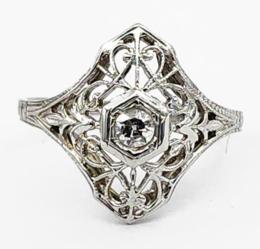 White Gold Ring - Women's