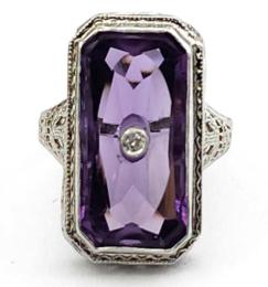 White Gold Ring - Women's