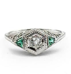 White Gold Ring - Women's