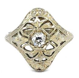 White Gold Ring - Women's