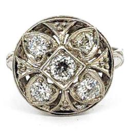White Gold Ring - Women's
