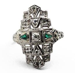 White Gold Ring - Women's