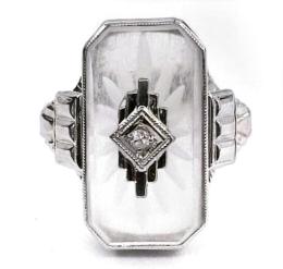 White Gold Ring - Women's