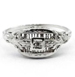 White Gold Ring - Women's