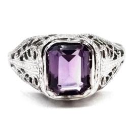 White Gold Ring - Women's