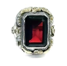 White Gold Ring - Women's