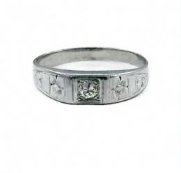 White Gold Ring - Women's