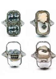 White Gold Ring - Women's