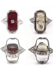 White Gold Ring - Women's