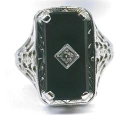 White Gold Ring - Women's